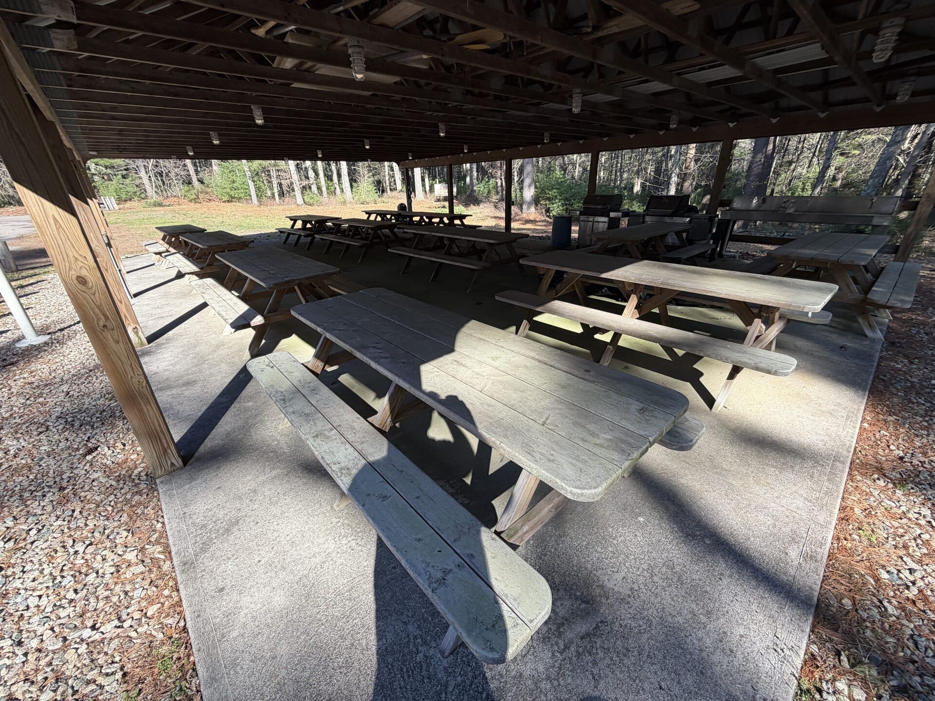 Outdoor Pavilion · picnic tables